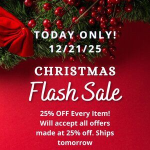 ✨FLASH SALE ✨ T O D A Y   O N L Y   25% OFF ALL ITEMS